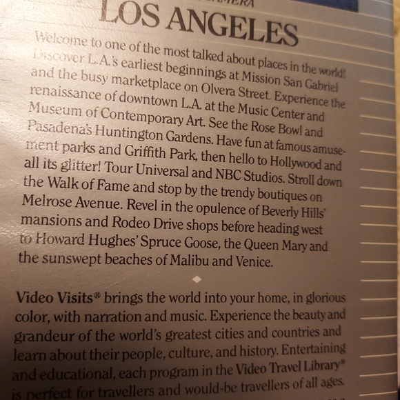 VHS movie  Visiting Los Angeles  rated pg-13 - Picture 3 of 6